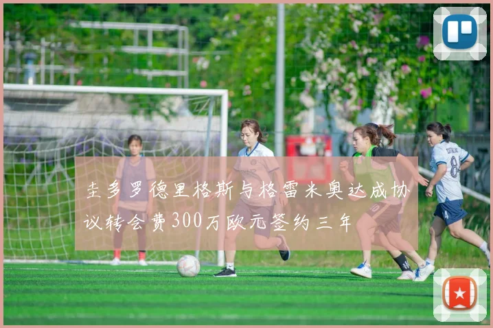 圭多罗德里格斯与格雷米奥达成协议转会费300万欧元签约三年